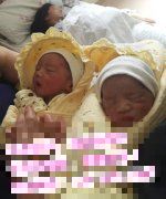 恭喜北京李氏夫妇成功抱上双胞胎